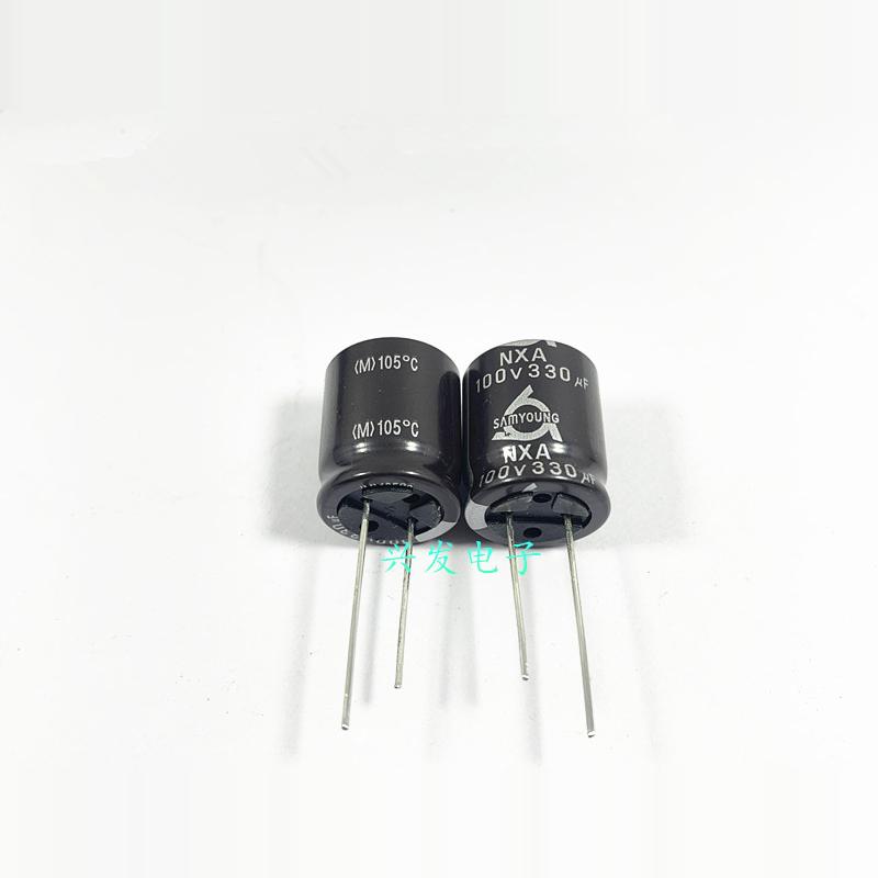 100V330UF 330UF100V 原装韩国三莹 矮型高频电源 电解电容 18*20