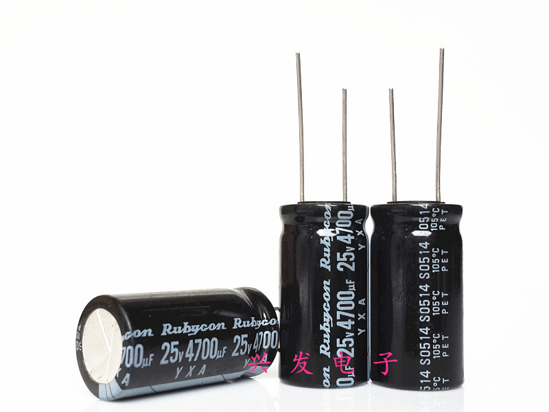 原装日本红宝石 长寿命音频 电解电容 25V4700UF 4700UF25V 16*30