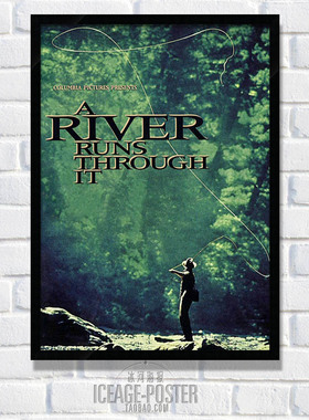 大河恋:[D4146]装饰画有框画客厅餐厅咖啡厅酒吧电影海报简约现代