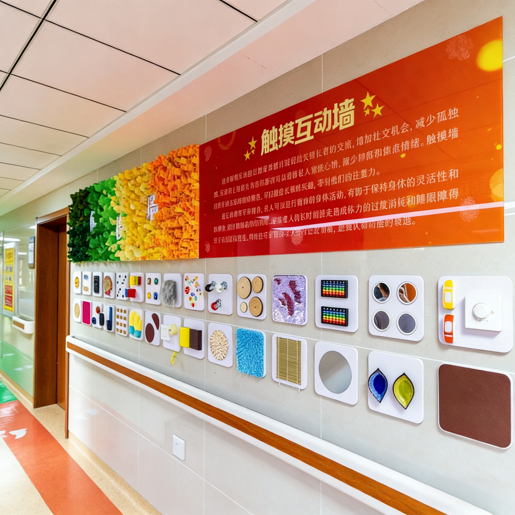 感统触摸墙面玩具益智装饰养老院老人康复训练墙幼儿园走廊安抚