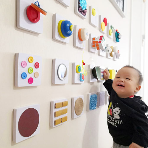 家庭幼儿园感统触摸墙面互动材料
