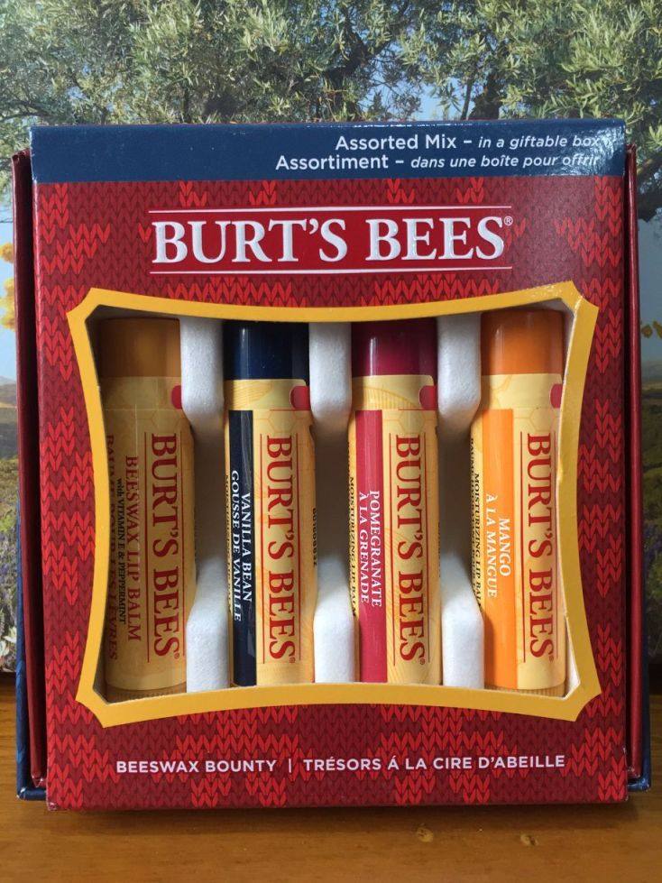 burts bees美国小蜜蜂天然润唇膏4支套装多款 芒果香草红石榴蜂蜡