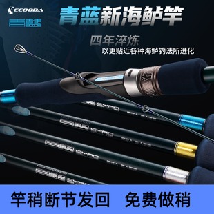 ECOODA 青蓝远投竿泛用淡水海钓路亚竿船抛岸抛海鲈竿 伊酷达新款