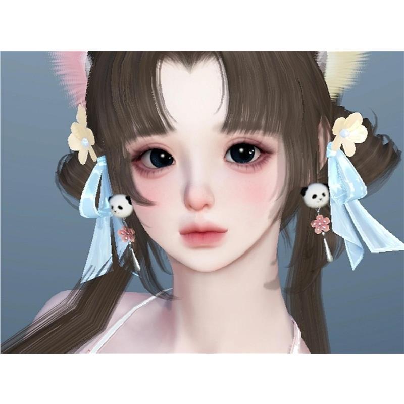 豆宝 可爱甜妹 逆水寒手游捏脸全职业女通用素问九灵神相玄机龙吟