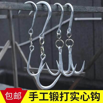 挂肉钩子不锈钢可旋转家用大号肉钩羊牛肉商用铁挂钩屠夫猪肉勾子