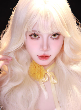 超仙欧根纱黄玫瑰锁骨链