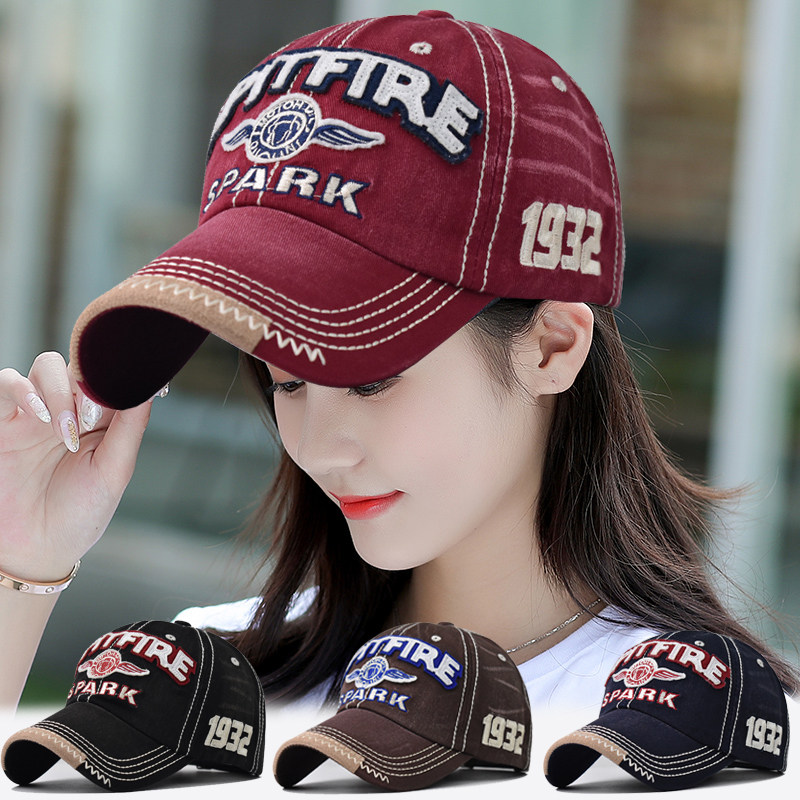 春夏新款美式复古鸭舌帽显脸小软顶好版型棒球帽男女款百搭帽子潮