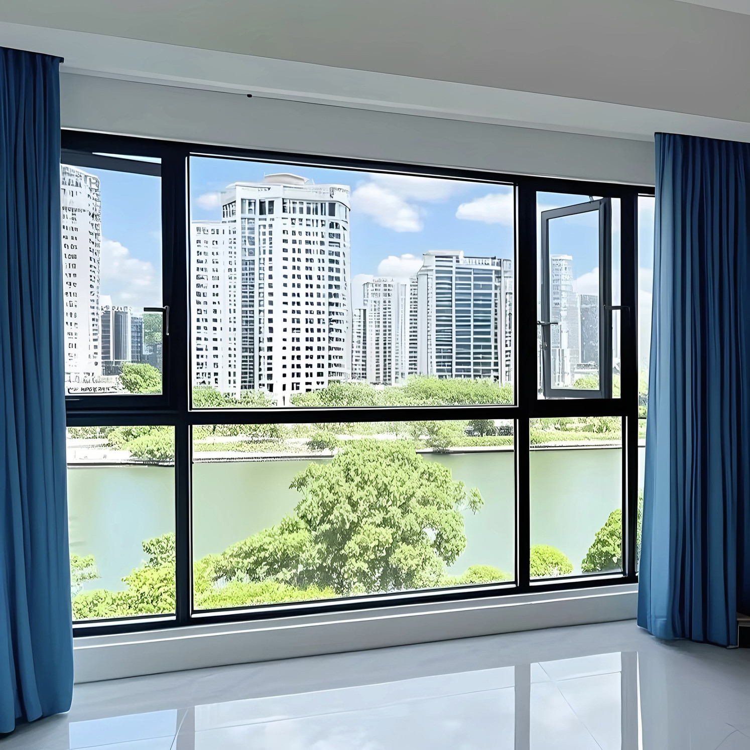 南京工厂封阳台断桥铝合金窗户定制农村自建房别墅落地推拉平开窗