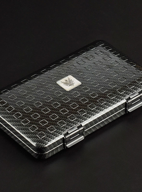 灰吧/huiba雪茄便携保湿盒雪松木碳纤维超薄5支装套装工具随身