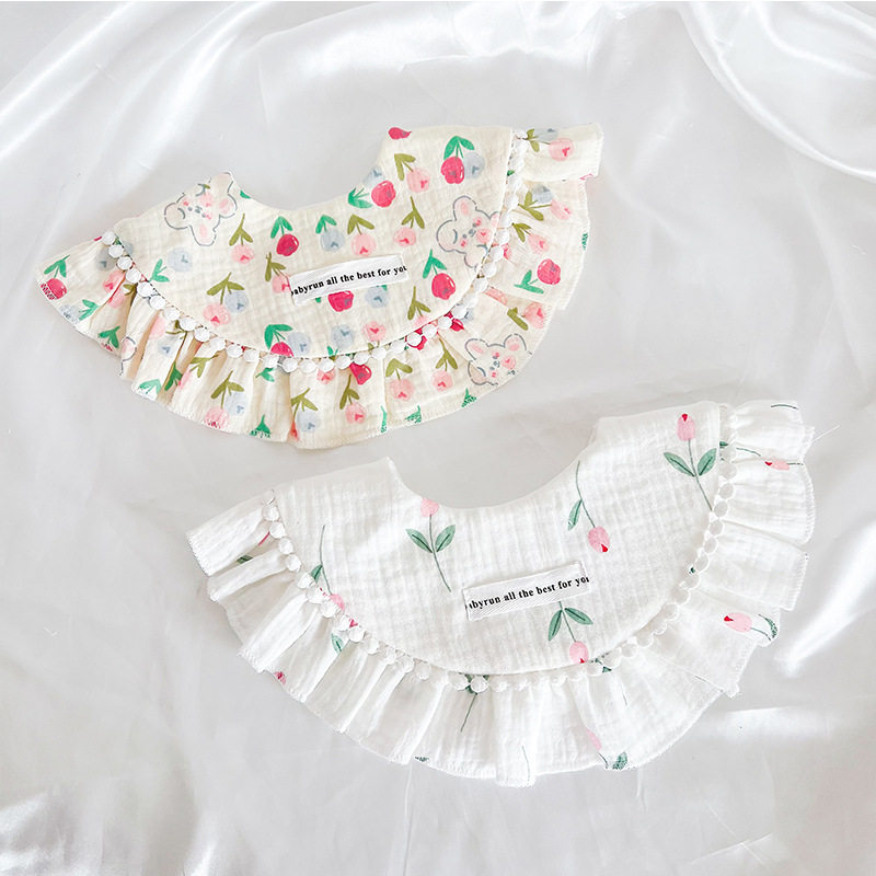 公主防水婴儿围嘴女宝宝纱布加厚口水巾宫廷风加大360度围兜饭兜,婴童用品,小围嘴,淘宝优惠券,粉丝福利购,淘宝优惠卷