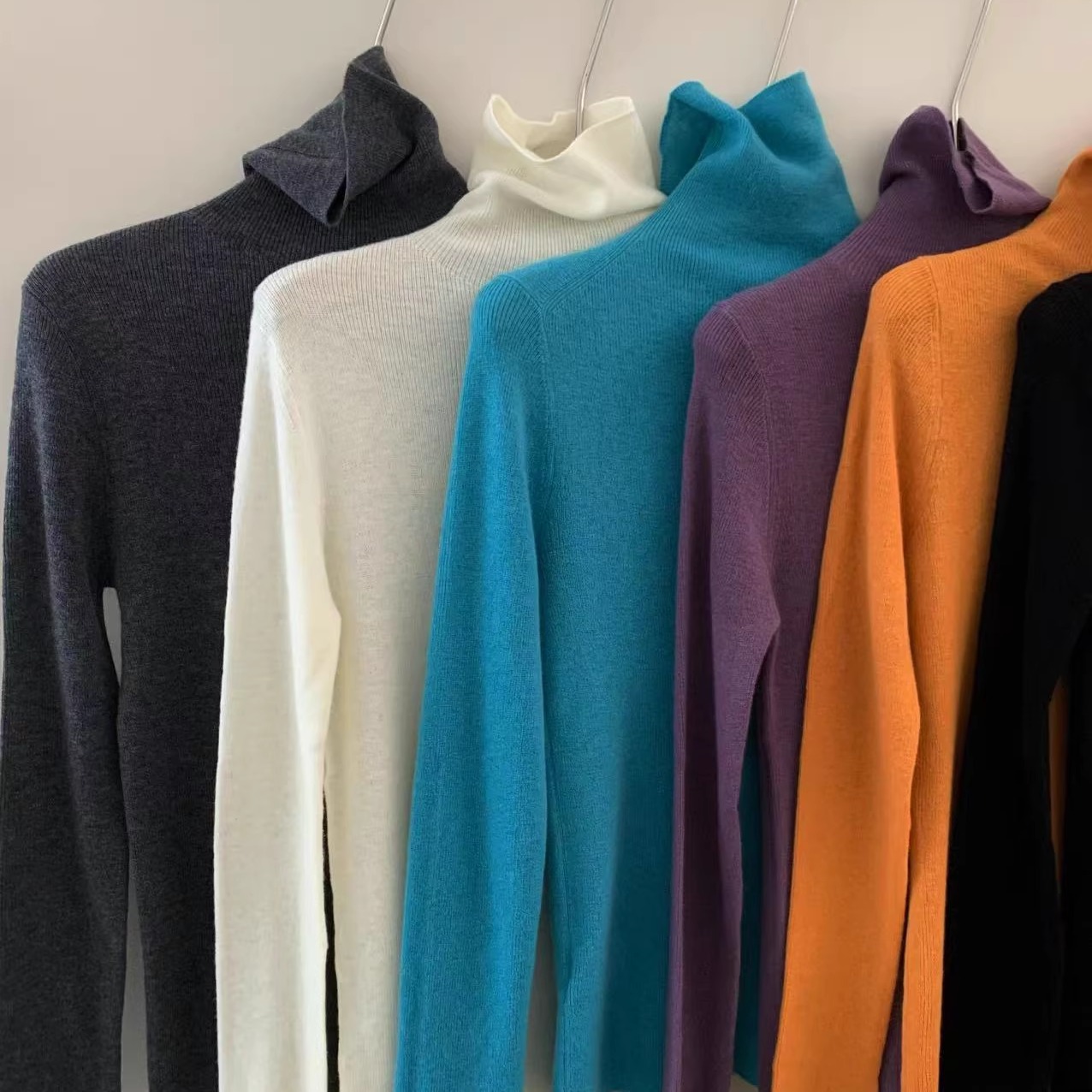 冬季高领打底衫女针织衫