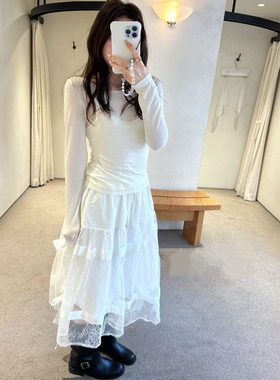 Second 天丝羊毛两件套  设计感洋气韩系春款简约百搭小众打底衫