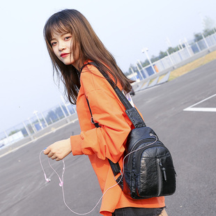 前小包软皮 女士胸包单肩包斜挎包潮流休闲小背包时尚 2020新款 韩版