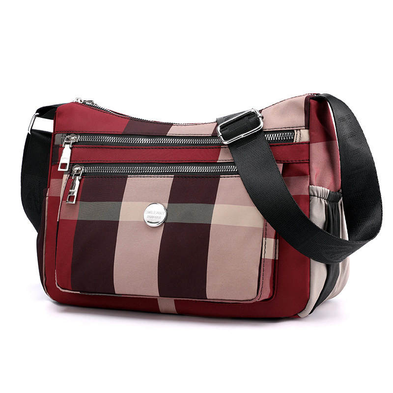 新款格子斜挎包多层单肩包布包背包牛津布女包帆布大容量妈妈包包,箱包皮具/热销女包/男包,通用款女包,淘宝优惠券,粉丝福利购,淘宝优惠卷