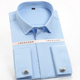 衬衫 男长袖 纯棉修身 七多法式 商务正装 免烫新郎结婚绅士全棉白衬衣