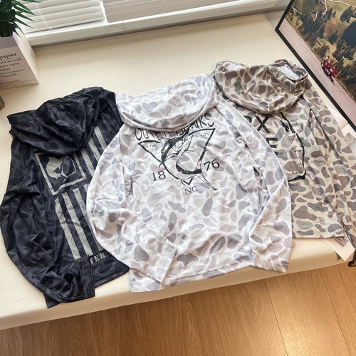 UPF50男装度假夏季户外运动速干快干弹力排汗快干 防晒长袖T恤30B