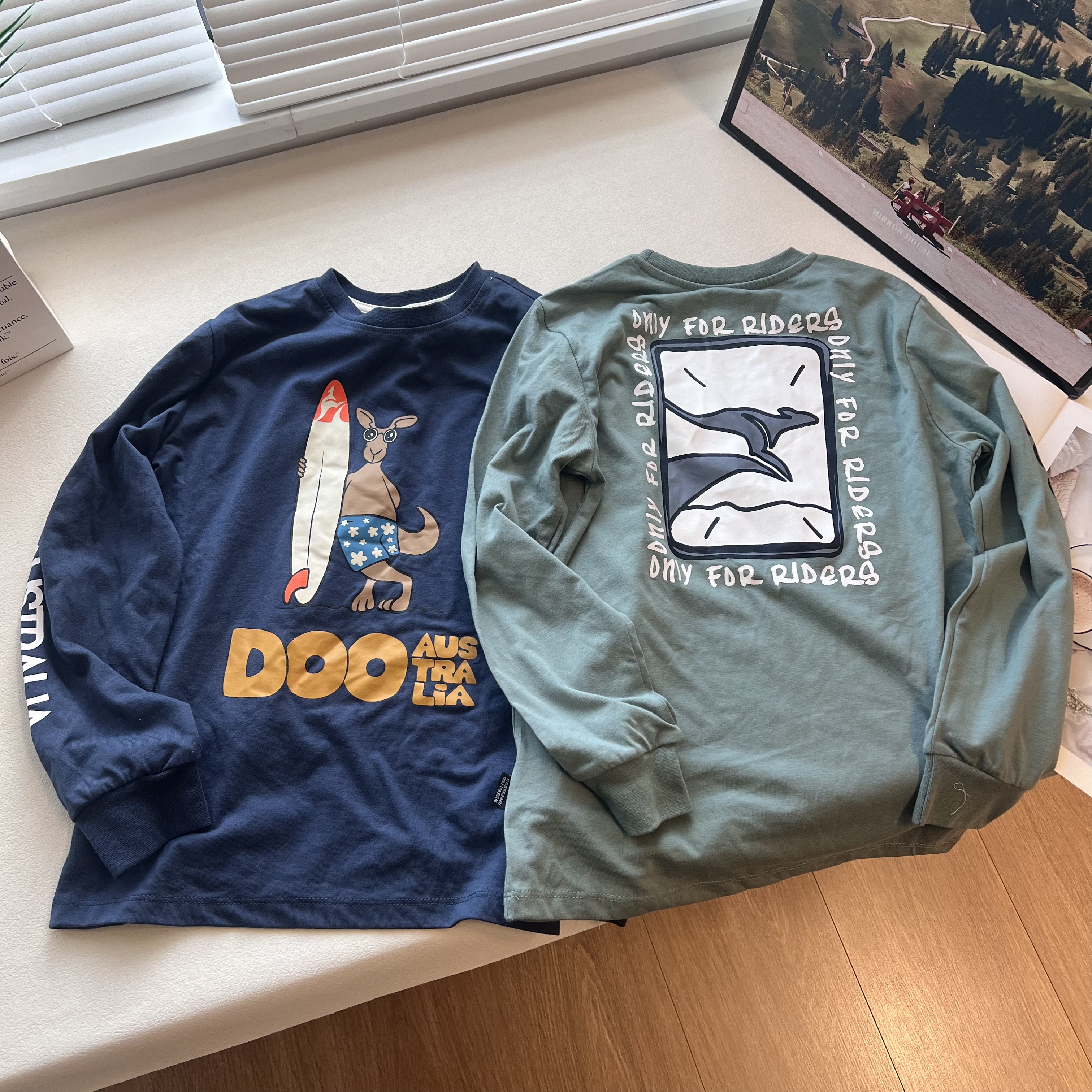 16A 春季 儿童长袖t恤男童秋打底衫男孩中大童 圆领上衣T恤