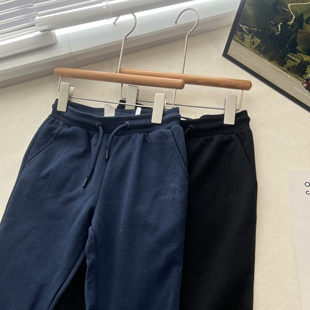 18B秋季新款青少年单层运动裤中大童裤子跑步长裤卫裤 120-170