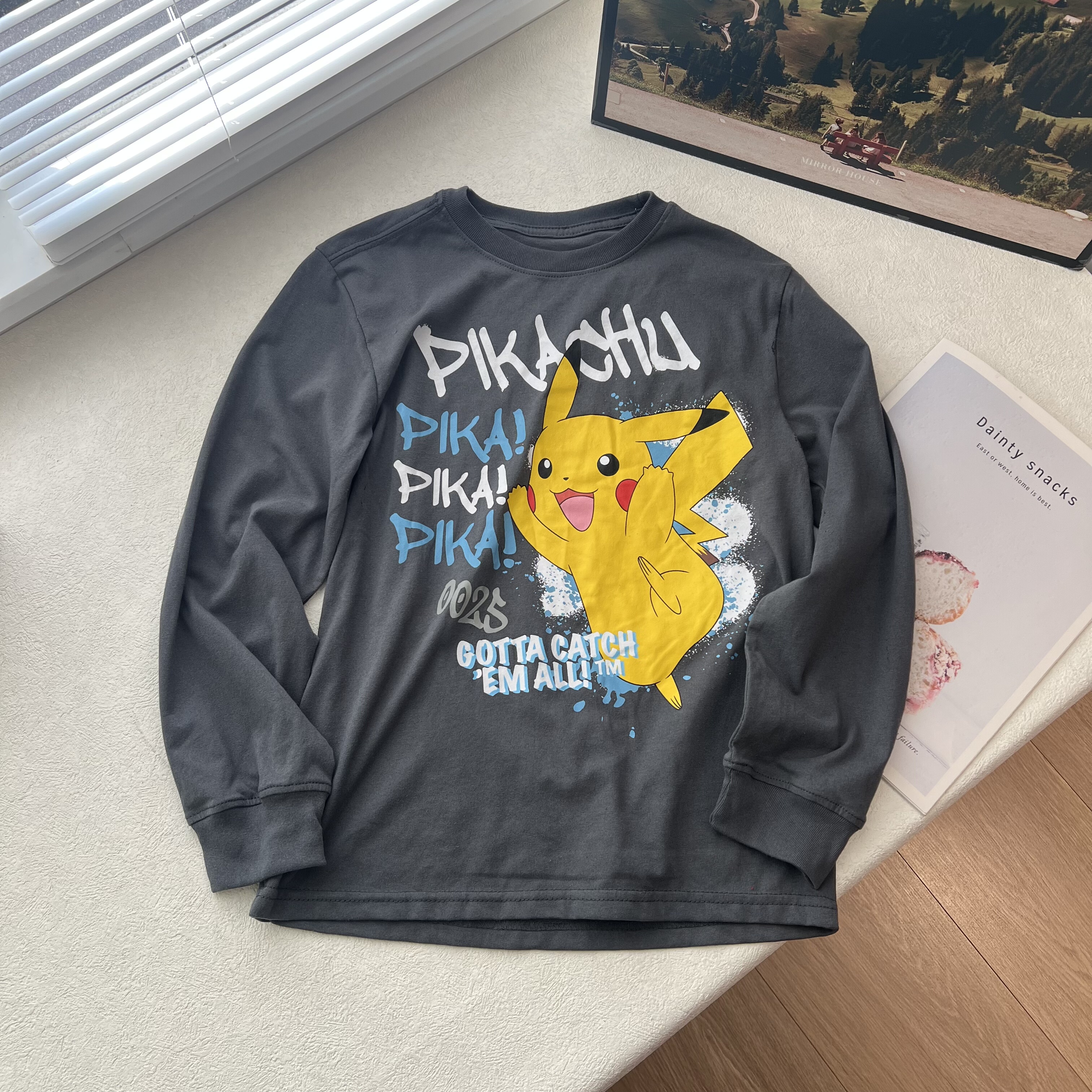 造型卡通中大童秋装新款男童男孩新款棉质长袖 T恤 120-160