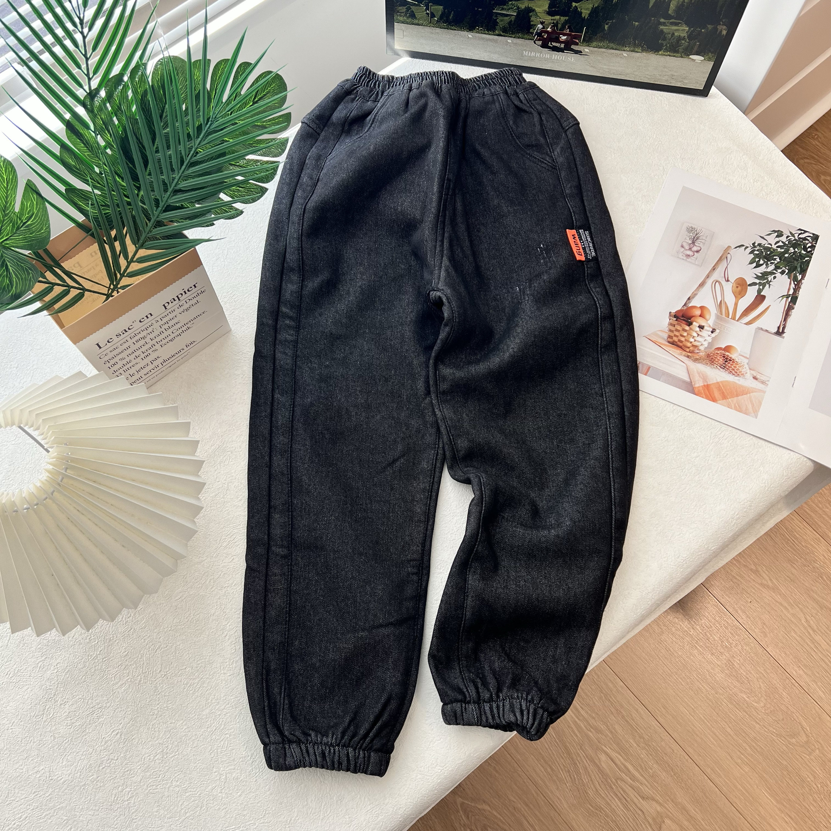 T一体绒加厚冬款儿童裤子中大童装宽松休闲长裤 牛仔裤,童装/婴儿装/亲子装,儿童牛仔裤,淘宝优惠券,粉丝福利购,淘宝优惠卷