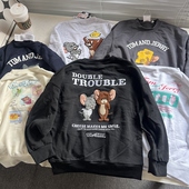 圆领套头中大童上衣潮卫衣 儿童装 日单童装 男童毛圈春款