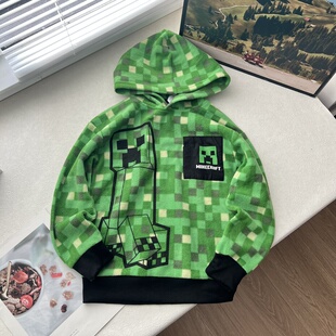 秋季新款男童儿童卫衣世界动漫摇粒绒卫衣中大童绒衫外套 110-150