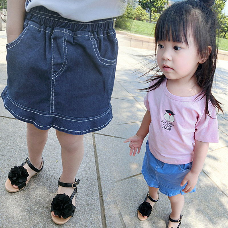 Jupe fillette en toile - Ref 2049018 Image 1