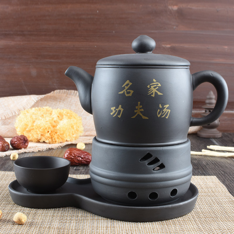 四件大容量餐厅酒店茶楼功夫汤紫砂壶宜兴紫砂茶壶陶瓷养生炖汤壶在类目 餐饮具, 餐具, 定制餐具, 瓷器套装中 - 来自Buy2taobao.com提供专业的淘宝代购服务