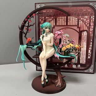 初音 韶华 旗袍初音 1/7可换手 坐姿动漫手办模型玩具摆件批发