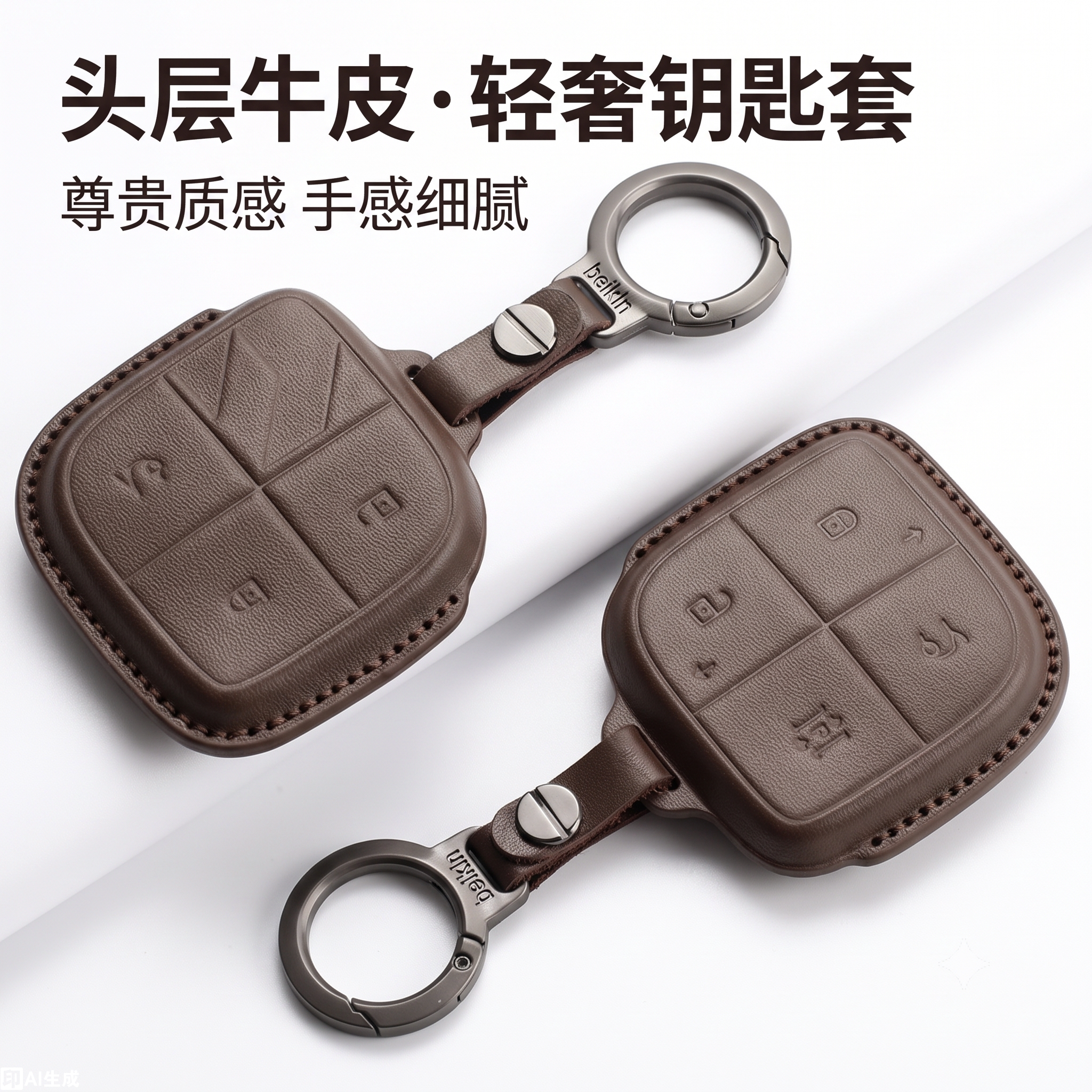 领克专用高档真皮全包钥匙套男图片