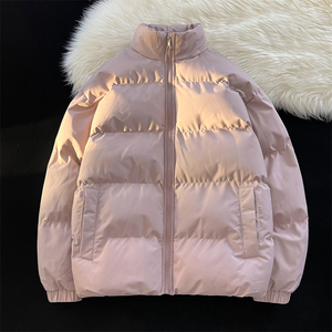 冬装跑量棉衣休闲加厚棉服男女可穿多色可选纯色货号M8219特P39图片