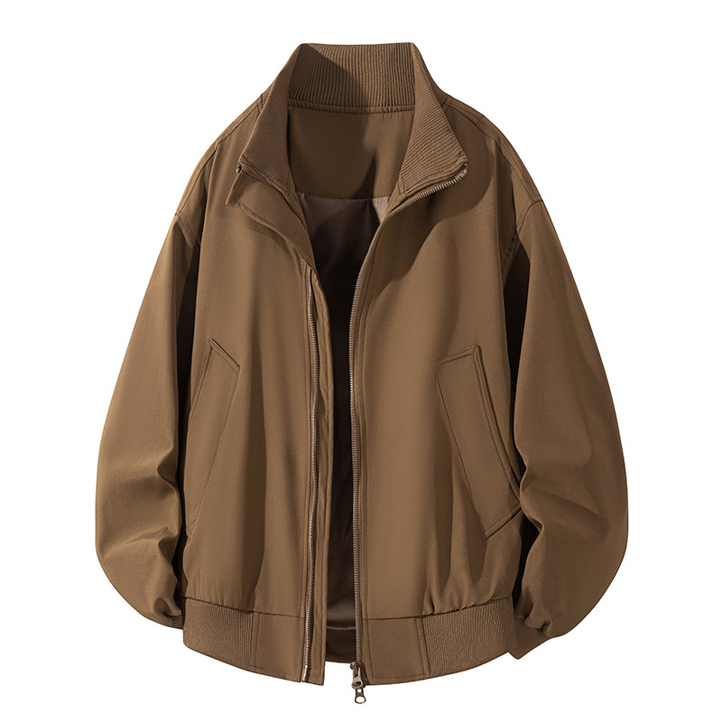 25秋季新款直播品质休闲夹克飞行服防风衣外套货号26187特P39，男装风衣，电商A010