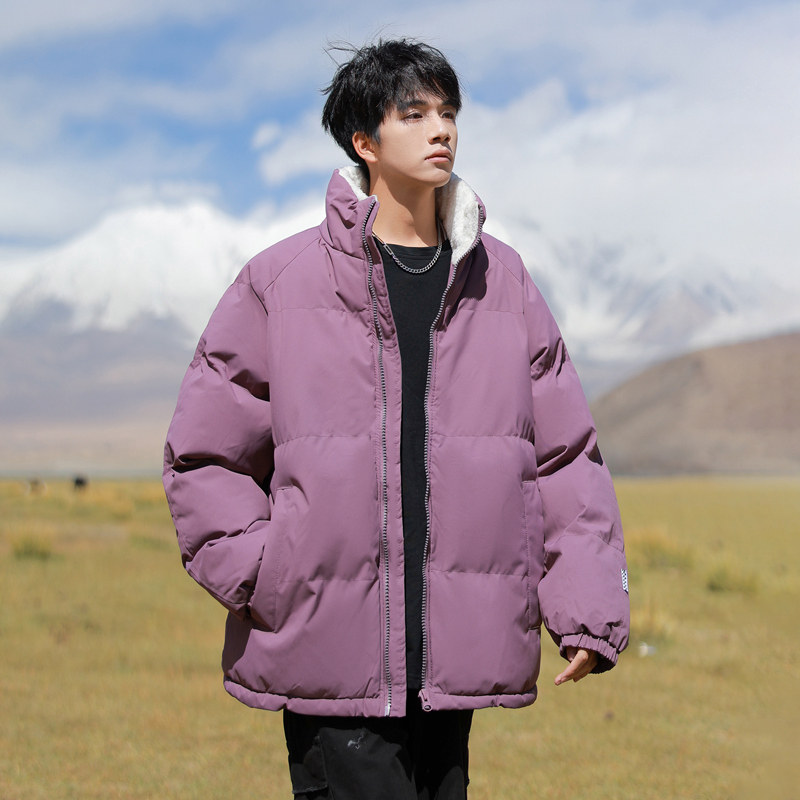 直播连帽棉衣假两件加厚棉袄情侣款百搭面包服货号111特P70,男装棉衣,电商A010