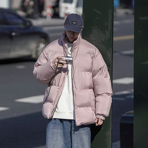冬装跑量棉衣休闲加厚棉服男女可穿多色可选纯色货号M8219特P39图片