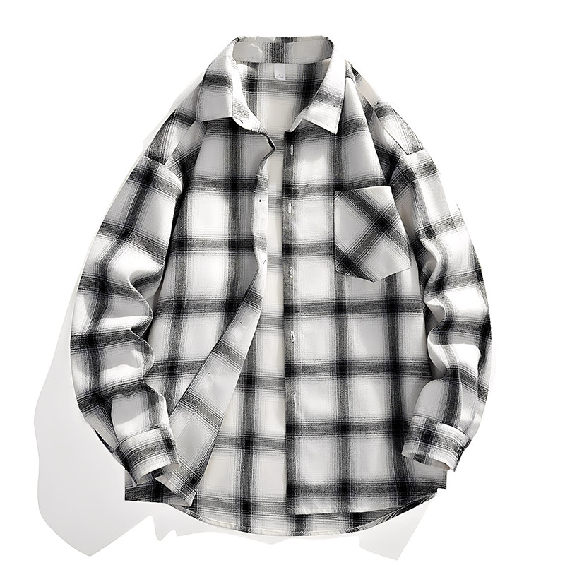 26长袖衬衫经典职场休闲衬衫男士有大码M-5XL货号：2202P35特，男装衬衫，电商A010