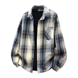 26长袖衬衫经典职场休闲衬衫男士有大码M-5XL货号：2201P35特，男装衬衫，电商A010