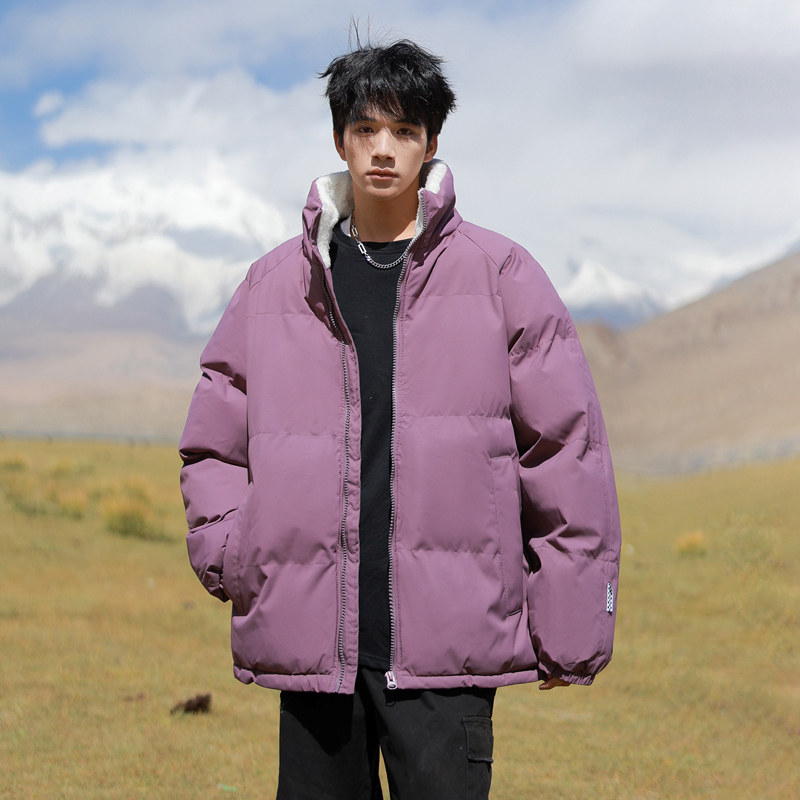 直播连帽棉衣假两件加厚棉袄情侣款百搭面包服货号111特P70,男装棉衣,电商A010