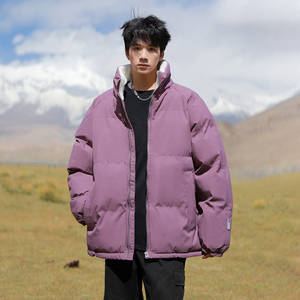 直播连帽棉衣假两件加厚棉袄情侣款百搭面包服货号111特P70图片