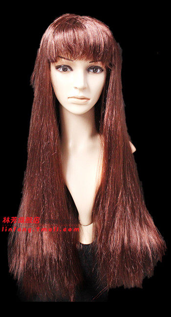 林芳 150gCOSPLAY假发非主流长直发化妆舞会假发长发直发75CM