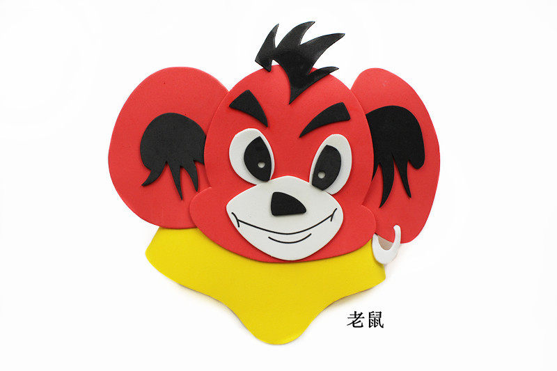 林芳20geva帽子遮阳帽亲子活动卡通头饰十二生肖头饰