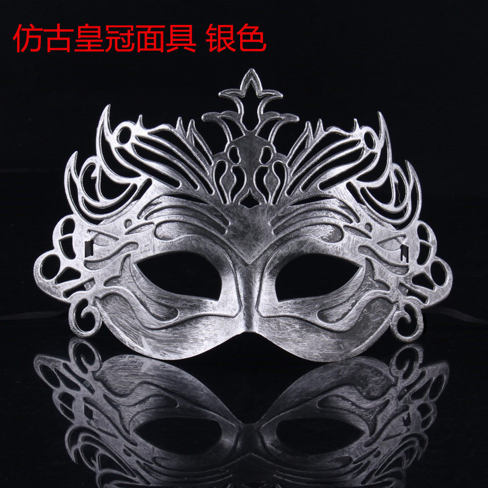 林芳 35g复古仿古面具 舞会面具 男人的面具 古罗马斗士皇冠面具