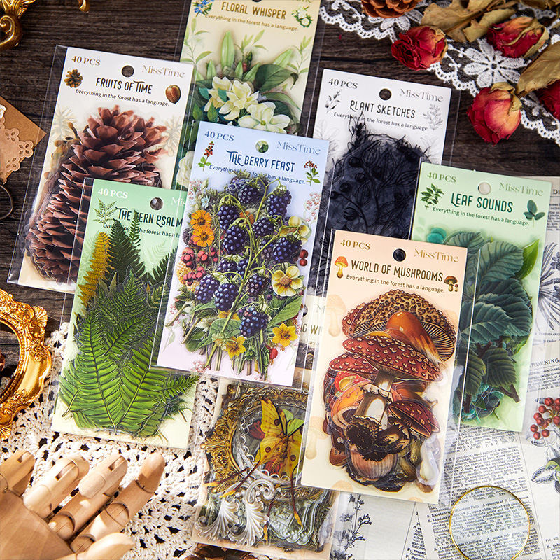 森林物语系列PET贴纸包手账素材