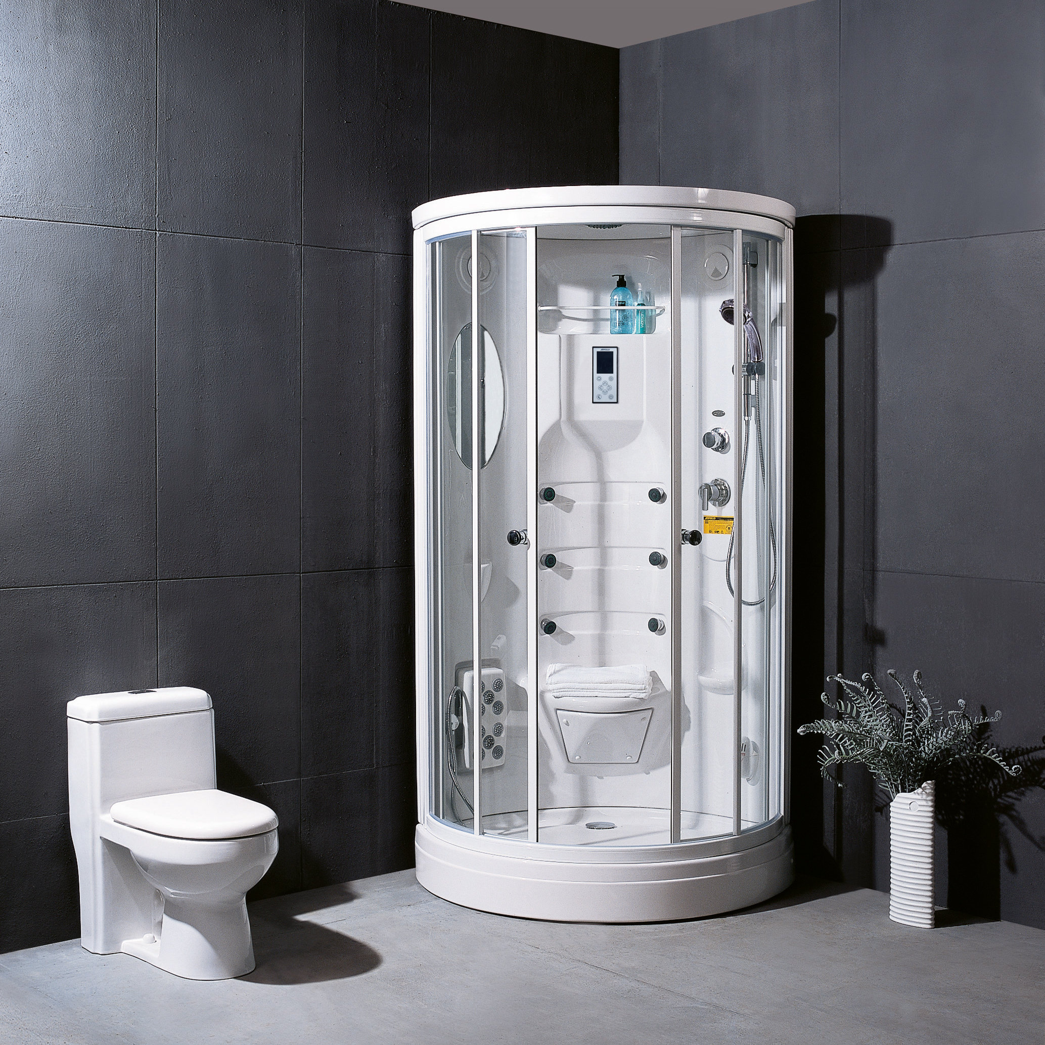 appollo阿波罗淋浴房卫浴家用整体浴室一体式弧形圆形TS-52WA-333