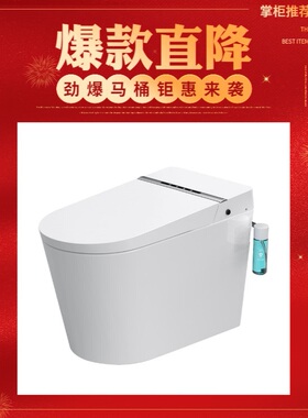 APPOLLO阿波罗智能高级马桶一体式虹吸式自动翻盖ZN-095