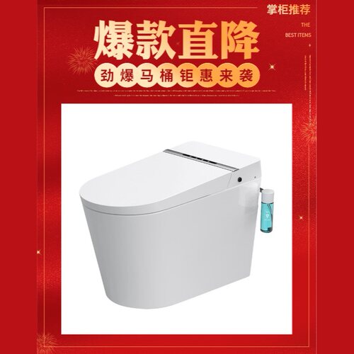 APPOLLO一体式座便器自动翻盖