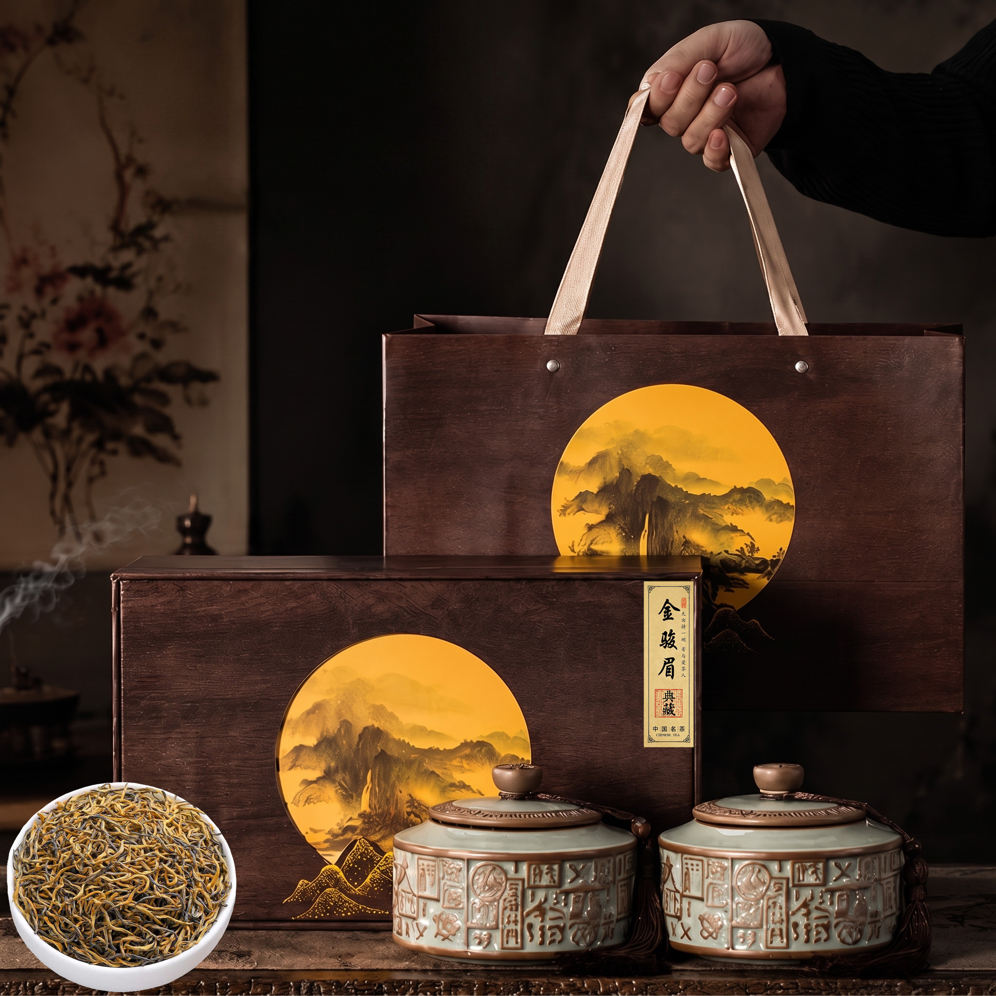 2026新茶特级浓香型金骏眉红茶叶高档陶瓷罐礼盒装过年节日送长辈