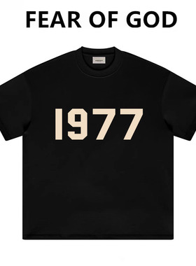 FEAR OF GOD复线ESSENTIALS FOG夏季潮牌美式高街1977短袖T恤男女