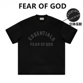 FEAR ESSENTIALS高街FOG宽松T恤男 立体字母短袖 GOD王嘉尔同款