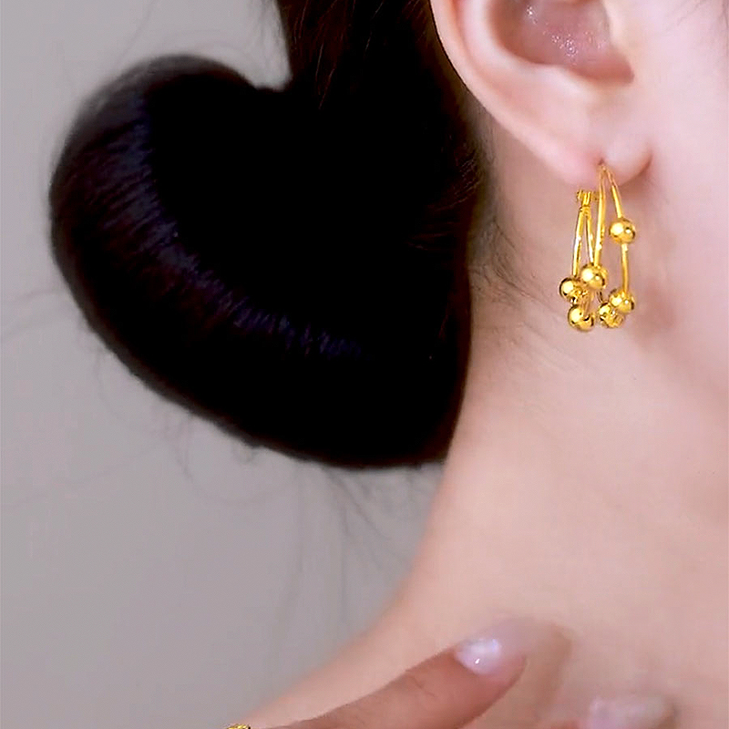 2024年新款法式耳圈耳环小众设计