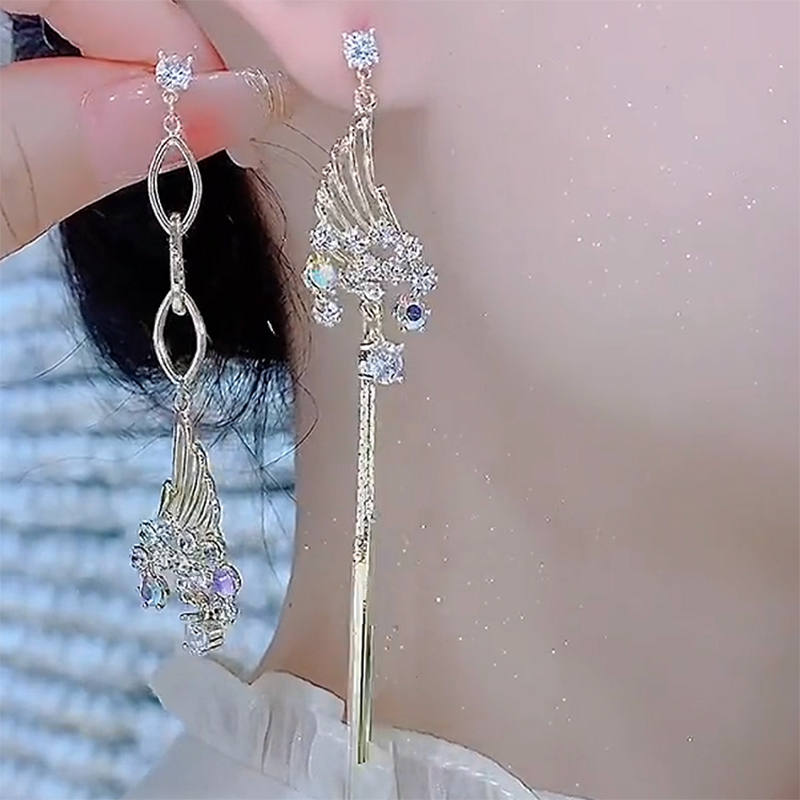 高级感轻奢波西米亚气质流苏耳环